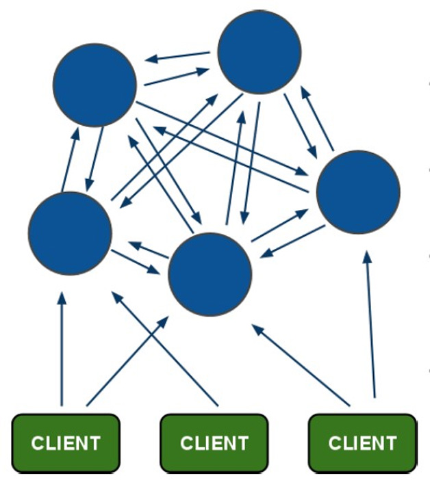 圖6  Redis Cluster架構（來自網際網路）